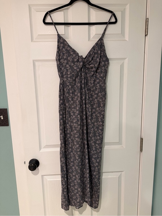 Sozy Dresses & Skirts - SOZY Twist-Front Floral Spaghetti-Strap Maxi Dress with Slit